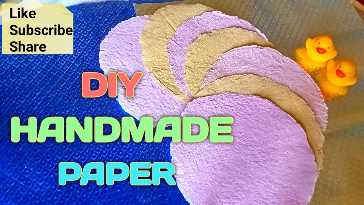 Diy handmade paper / घर पर हैंडमेड पेपर कैसे बनाएं/ how to make handmade paper at home,without
