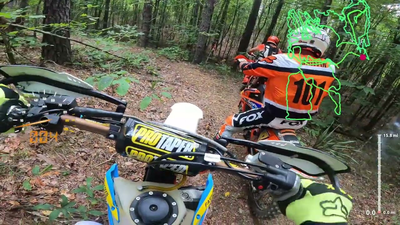 Riding at Minooka Park with the guys