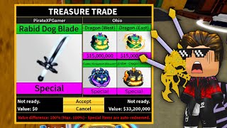 I Traded Rabid Dog Blade for 24 hours in Bloxfruits | Roblox