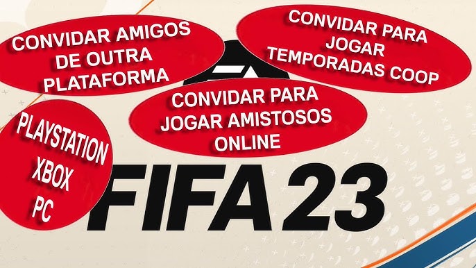 FIFA 23-COMO CONVIDAR AMIGOS DE OUTRA PLATAFORMA. ATIVAR CROSSPLAY, COMO  JOGAR ENTRE PS5/PS4/XBOX/PC 