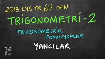 SİN, COS BÖYLE TANIMLANMALI - İLK 100 Dereceliden (BOĞAZİÇİ EE) - TRİGO 2
