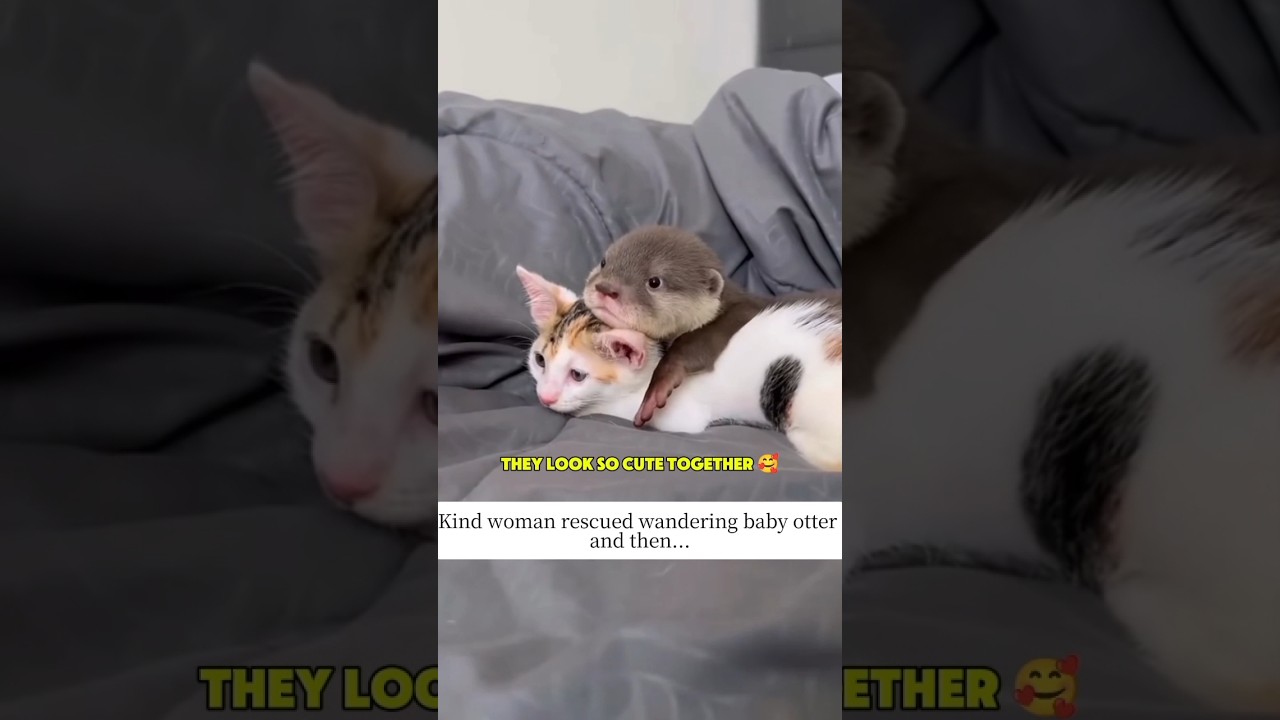 Kind woman rescued abandoned baby otter and then...