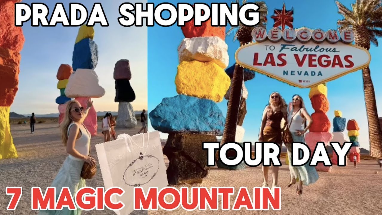BEAUTIFUL SEVEN MAGiC MOUNTAIN, PRADA SHOPPING at WYNN RESORT HOTEL, ICONIC LAS VEGAS SIGN, PART 3