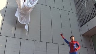 中村獅童、巨大スパイダーマン除幕式で...　「アメイジング・スパイダーマン2」イベント(2)