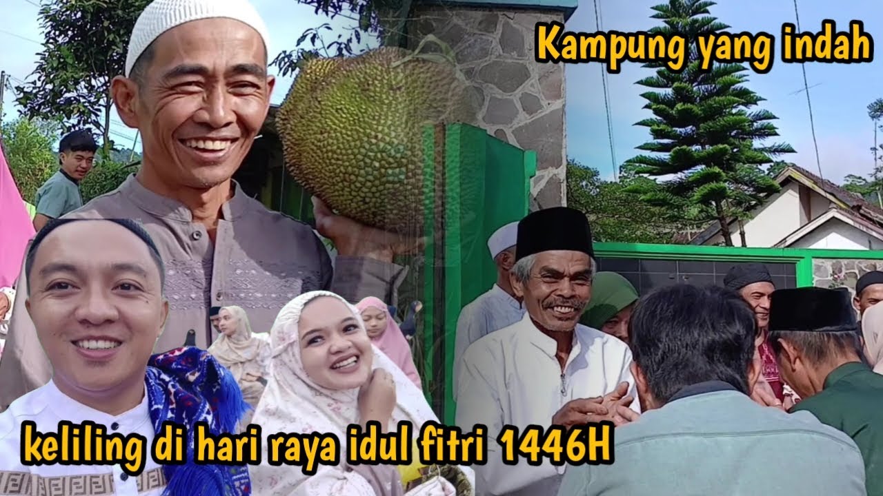 Keliling lebaran idul fitri di Kampung pel cianten,suasan kampung yang indah dan sejuk