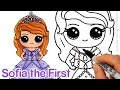 How to Draw Sofia the First step by step Chibi Disney Princess Cute