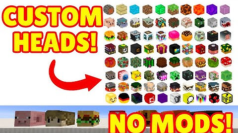 How to get custom heads in Minecraft! No Mods!