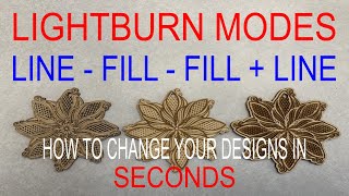 LightBurns Line - Fill - Fill + line Modes