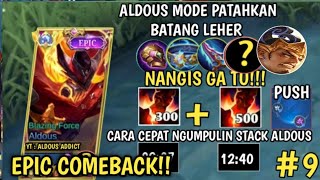 HOW TO PLAY ALDOUS IN EXP LANE !!650 STACK ALDOUS BRUTAL - MLBB