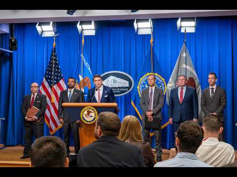 Department of Justice Holds Press Conference to Announce Tren de Aragua Developments
