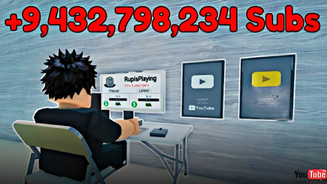 Руп играет в Content Creator Tycoon в Roblox