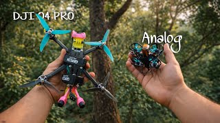 Flying Through Dense Trees on Analog, Then Digital FPV Hits Different !!