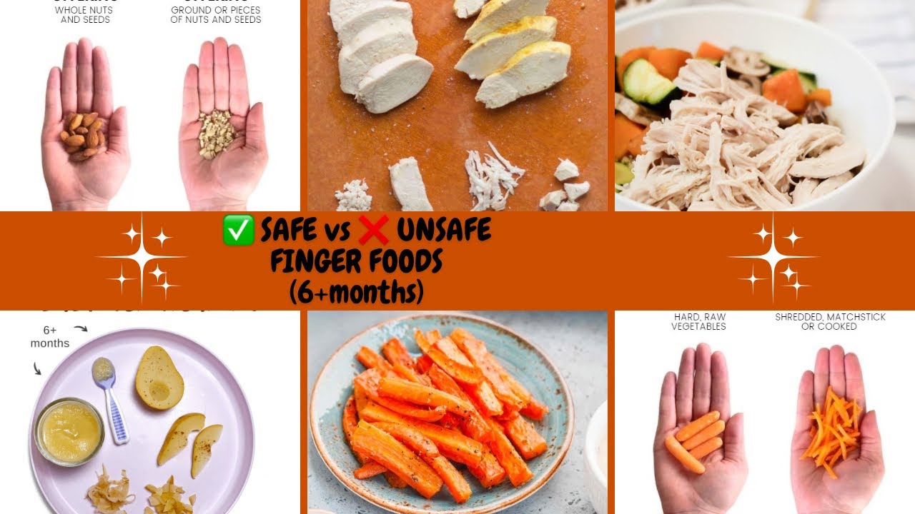 Safe vs Choking Foods (6+ Months)