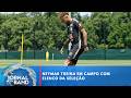 Neymar treina em campo com o elenco da seleção pela primeira vez | Jornal da Band