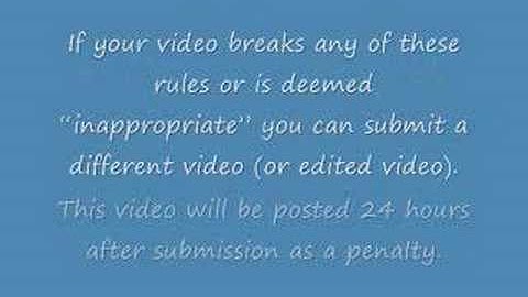 Williamson Hall Video Rules