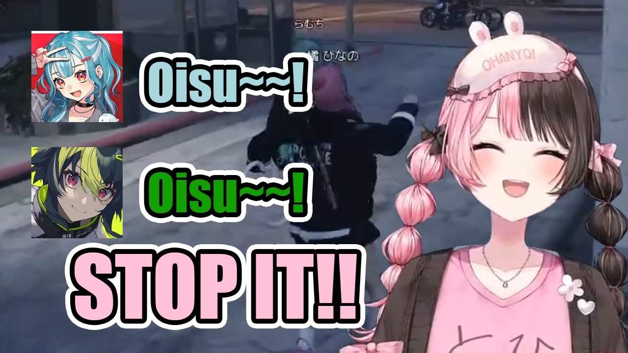 Hinano Gets Endlessly Teased For The First Tweet Song【GTAV MADTOWN β】(VSPO / Eng Sub)