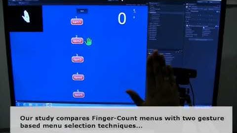 Exploring the Usefulness of Finger-Based 3D Gesture Menu Selection