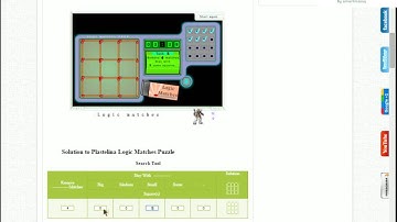 Solution to Plastelina Logic Matches Puzzle