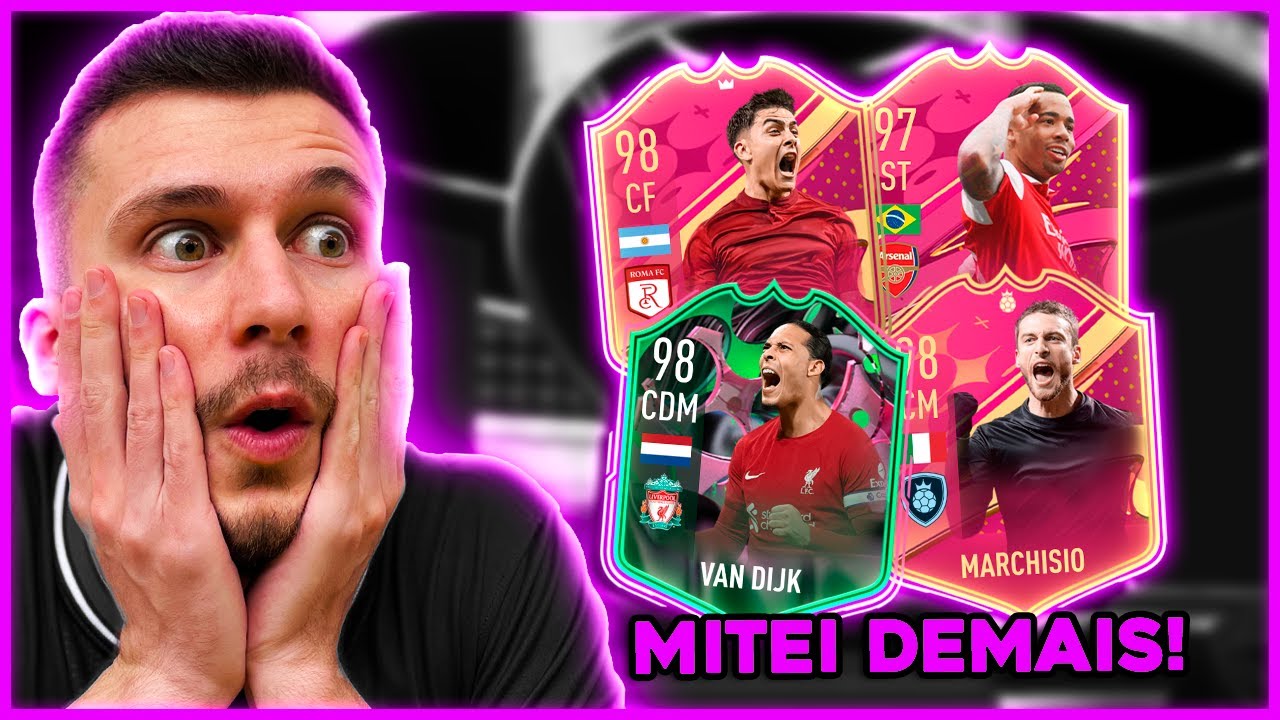 EA BOAZINHA!! TIREI VAN DIJK 98, MARCHISIO 98 & VÁRIAS CARTAS BUGADASSAS!! FIFA 23 - ULTIMATE TEAM