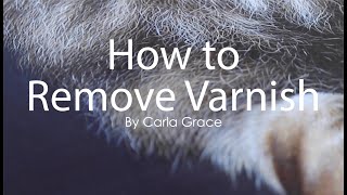 How to Remove Varnish from a smooth painting