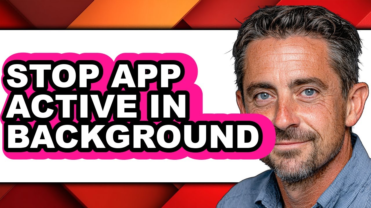 How to Stop App Active in Background (easy Method) - YouTube