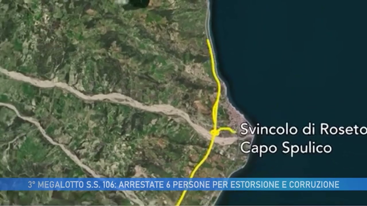 TERZO MEGALOTTO S.S 106:   ARRESTATE 6 PERSONE PER ESTORSIONE E CORRUZIONE