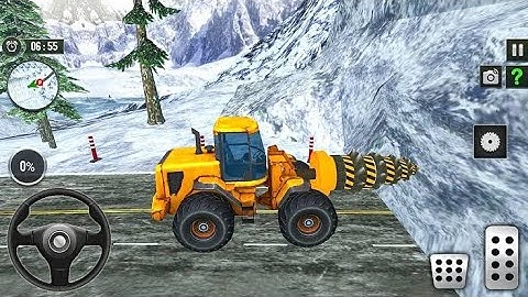 Tunnel Drilling Machine Simulator -  Offroad Bridge Construction 3D - Android Gameplay