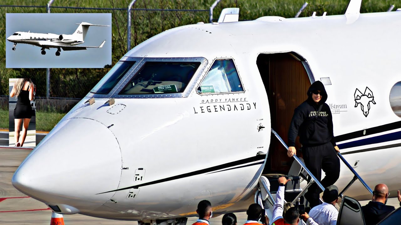 DADDY YANKEE!! GULFSTREAM G400 ATERRIZA EN EL CALI COLOMBIA