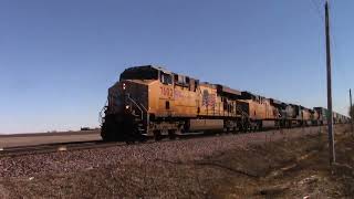 Celebrity Union Pacific Double Stack Intermodal Racing West on the Geneva Subdivision - Dixon, IL!!! Wealth