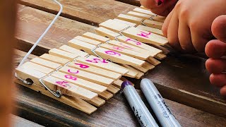 Clothespin Alphabet