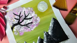 Simple and easy mini drawing with acrylic color | Anan Creative Arena