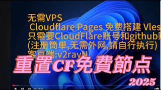 2025 重置CF免費節点