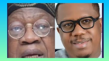 A STRONG MESSAGE HAS BEEN GIVEN LAI MOHAMMED SON WHO IS ALSO A  POLITICIAN TO HIS FATHER HEAR IT....