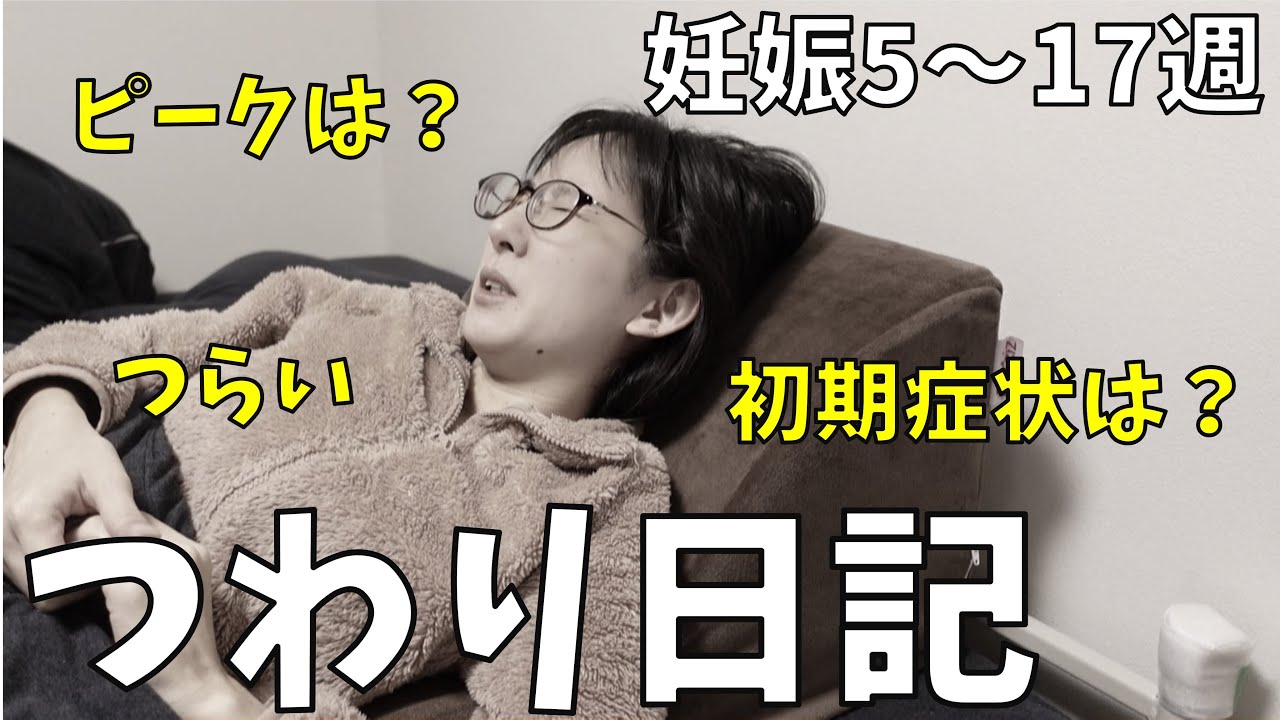 つわり日記 2人目妊娠5 17週の辛い日々の記録 妊娠初期症状は いつからいつまで Youtube