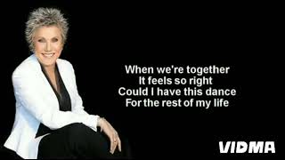 Anne Murray - Could I Have This Dance Lyrics Lower Key Female