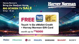 Harvey Norman Bring the Stadium Home Big Screen TV Sale Landscape