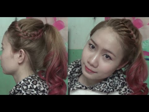 Hairstyles - Kiểu Tết Mái Kết Hợp Cột Đuôi Ngựa Năng Động Cá Tính | Yêu Làm Đẹp