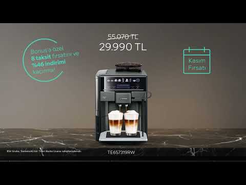 Siemens'in kasım ayına özel kahve makinesi fırsatlarına baktın mı?