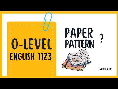 O Levels Paper Pattern O-level English (1123) paper pattern - YouTube