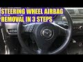 TUTORIAL: How to remove Mazda 3, Mazda 6 steering wheel airbag in 3 steps
