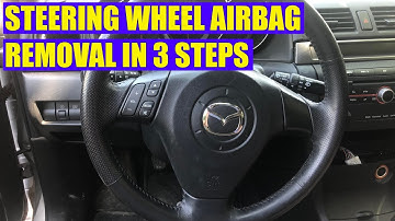 TUTORIAL: How to remove Mazda 3, Mazda 6 steering wheel airbag in 3 steps