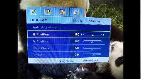 [BenQ FAQ] LCD monitor_How to adjust the horizontal position for LCD GL951A