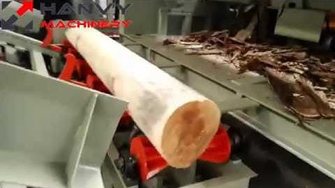 Veneer peeling production line--log debarker
