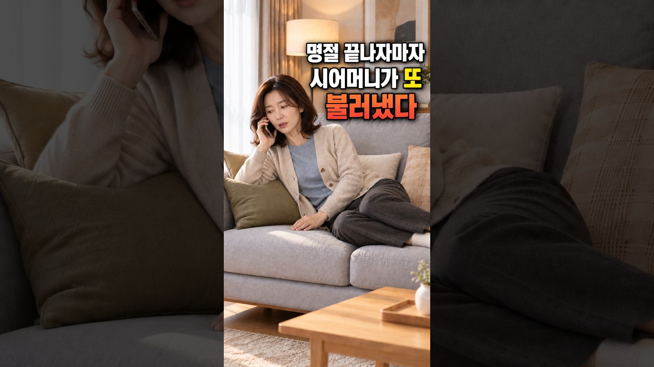 “장 좀 같이 보자” 명절 다음 날 시어머니가 저를 부른 이유 #shorts