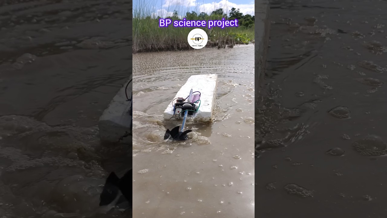 DIY DC mini boat for school science project 