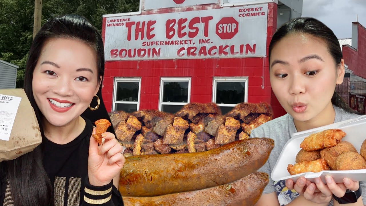 On The Boudin Trail! BEST Boudin and Cracklin | THE BEST STOP Supermarket | Pleb Eats