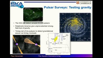Professor Paul Alexander: The Square Kilometre Array (SKA) project in South Africa