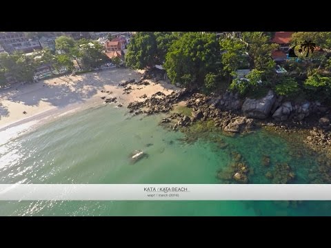 Пляж Ката, Пхукет, Таиланд / Kata Beach, Phuket, Thailand: обзор с дрона