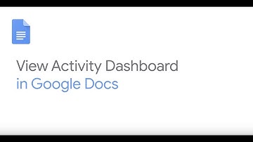 View activity dashboard in Google Docs