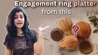 ?DIY Engagement ring platter ideas from coconut shells Part-2